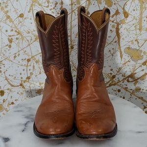 Tony Lama vintage black label cowboy boots 6 1/2